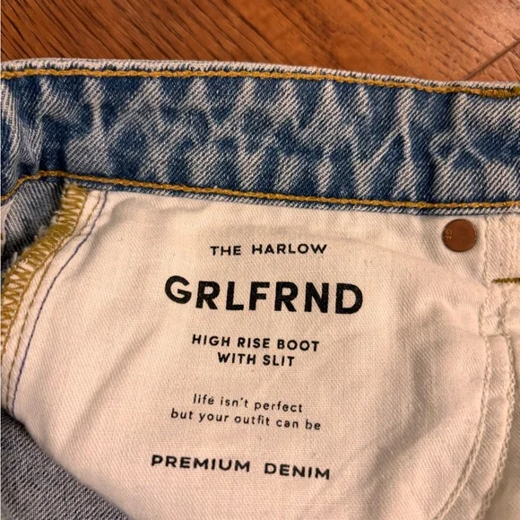 GRLFRND - The Harlow High Rise Boot With Slit (25) in Hudson Yards - Jeans - Picture 3 of 7